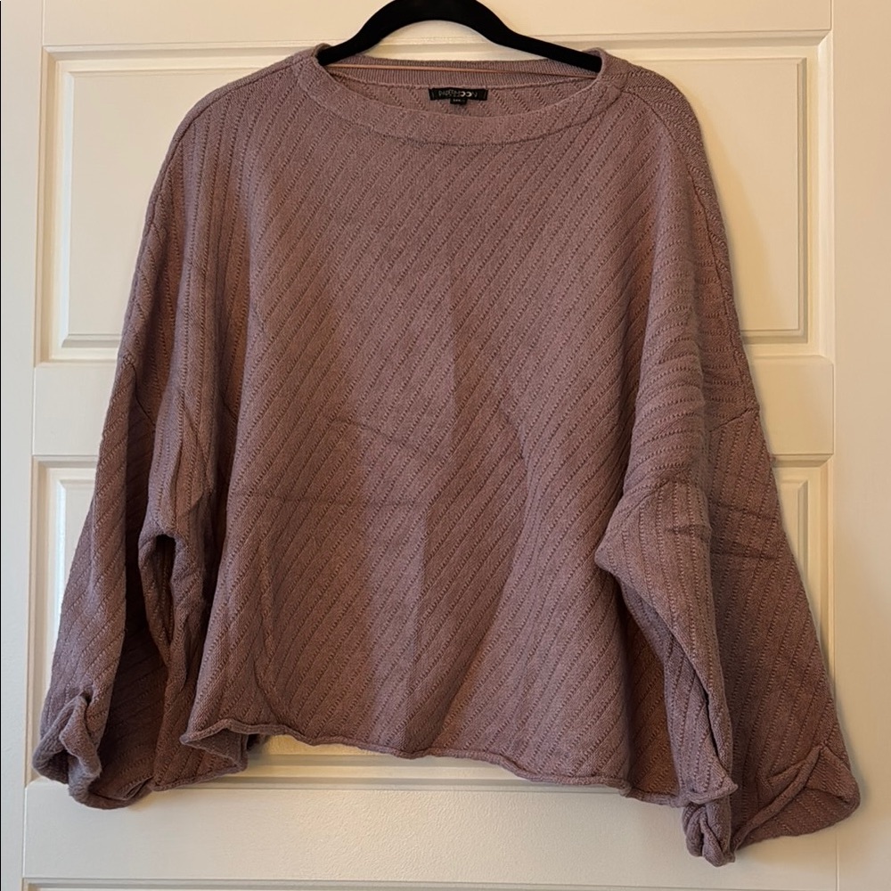 Papermoon Mauve Textured Sweatshirt